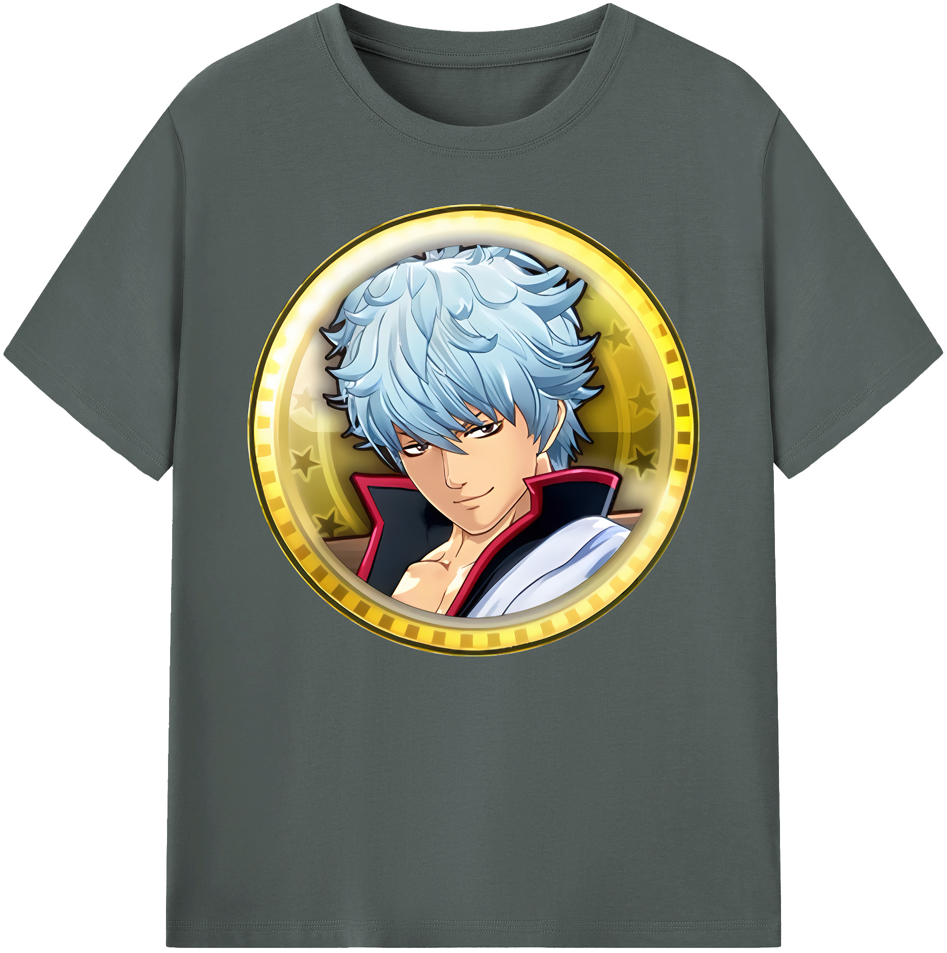（画像用） ぎんたま 坂田銀時（さかたぎんとき） 神楽 志村新八（しむら しんぱち） GINTAMA Sakata Gintoki Kagura Shimura Shinpachi 綿100％ メンズ半袖Tシャツ｜肌触りやわらか＆通気性